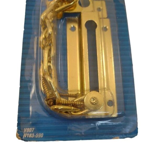National Hardware Door Chain Brass N183-590 V807 - Picture 5 of 11